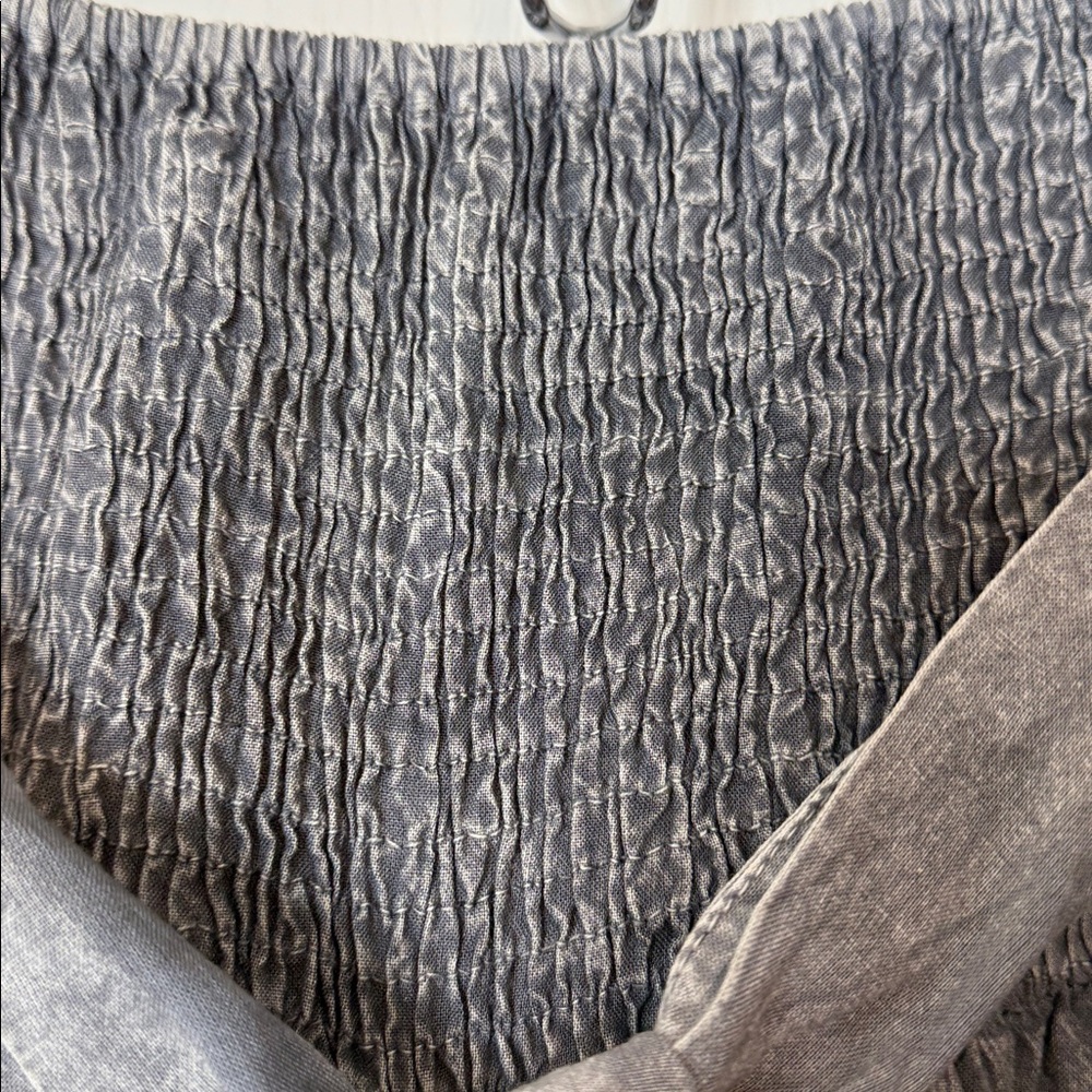 Cute Options BOHO Tiered Ruffle Pants Gray Medium / Large - Picture 7 of 13